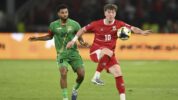 Pemain Timnas Indonesia Ole Romeny Saat Melawan Saint Kitts and Nevis